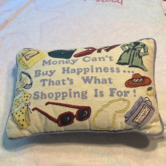 Charming Shopping Theme Accent Pillow - Picture 1 of 10